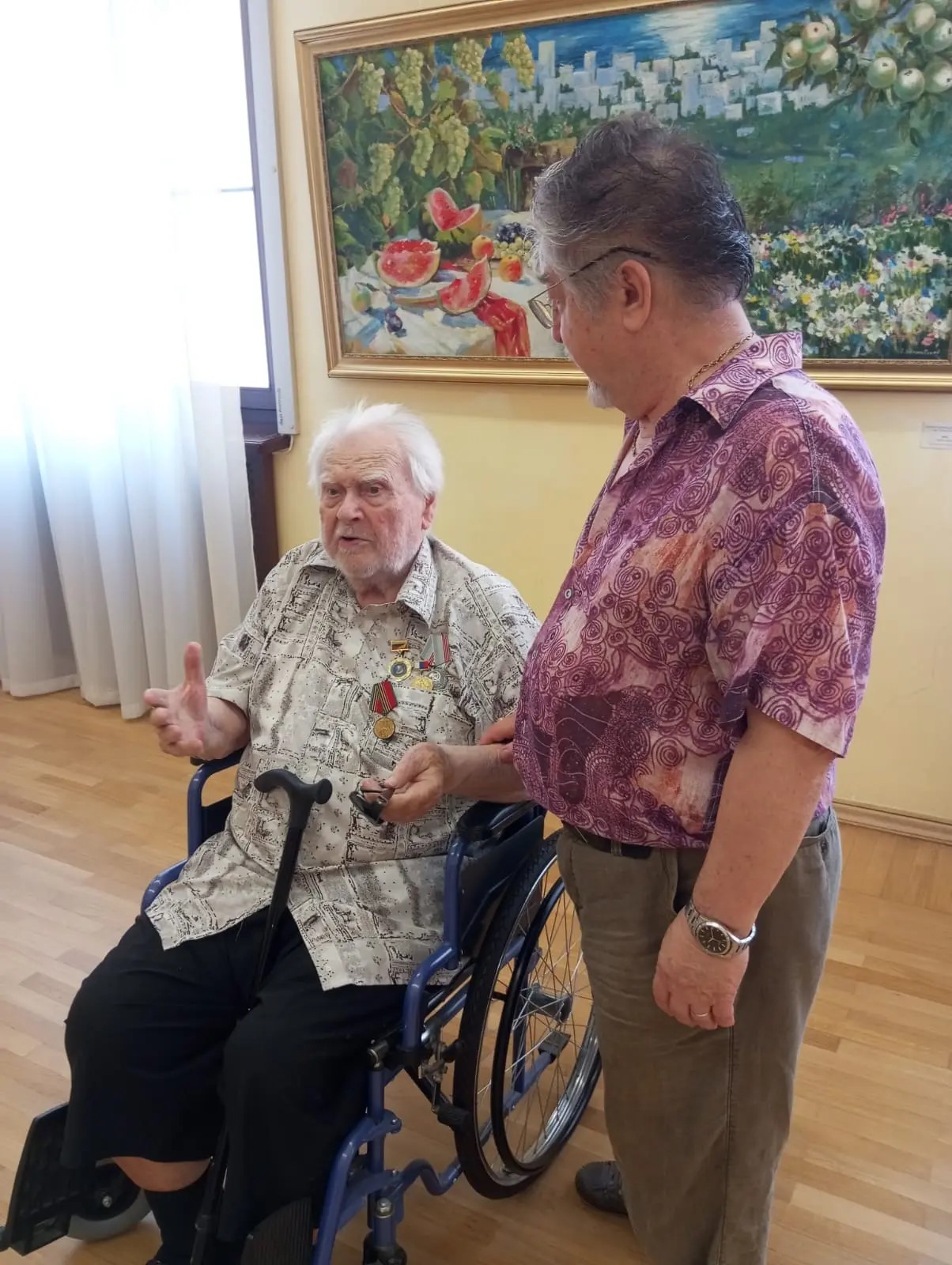 Открытие персональной выставки Виталия Георгиевича к его 98-летию