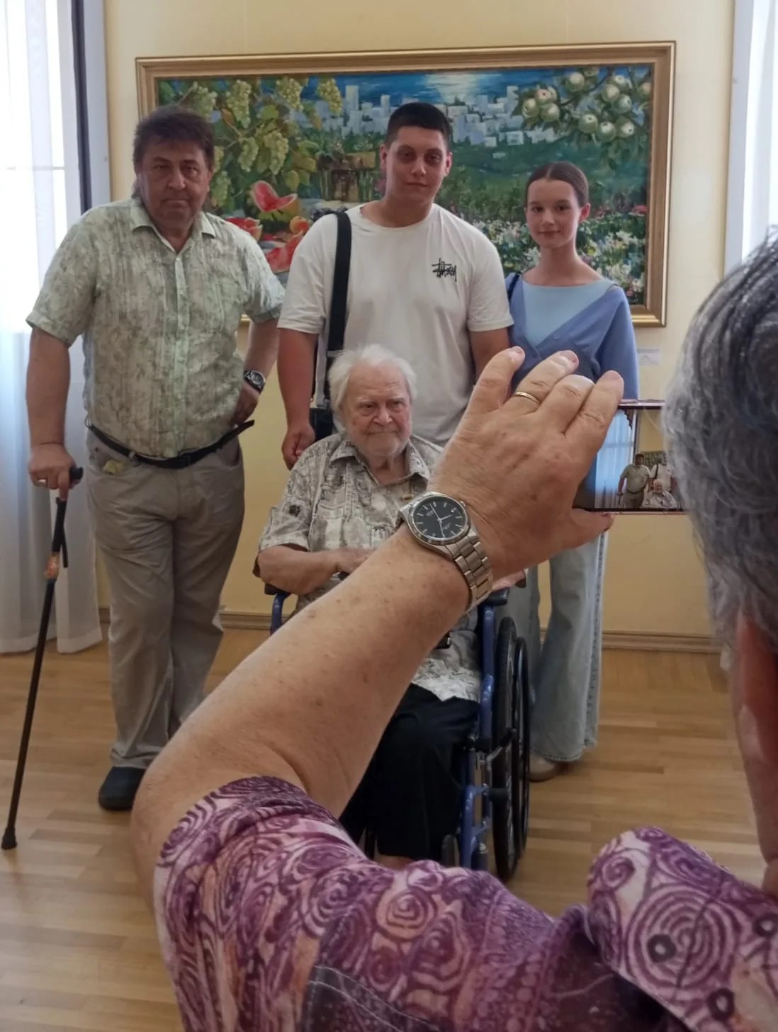 Открытие персональной выставки Виталия Георгиевича к его 98-летию